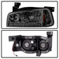 SPYDER Xtune Dodge Charger 06-10 1Pc LED Crystal Headlights Smoke HD-ON-DCH05-1PC-LED-SM 5017642