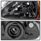 SPYDER Xtune Honda Del Sol 93-97 1Pc Amber Crystal Headlights Black HD-ON-HDEL93-1P-AM-BK 5013408