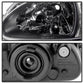 SPYDER Xtune Honda Del Sol 93-97 1Pc Crystal Headlights Black HD-ON-HDEL93-1P-BK 5014207
