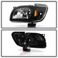 SPYDER Xtune Toyota Tacoma 01-04 1 Piece w/ Chrome Trim Crystal Headlights Black HD-ON-TT01-1PC-LED-CC-BK 5056221