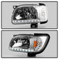 SPYDER Xtune Toyota Tacoma 01-04 1 Piece w/ Black Trim Corner Crystal Headlights HD-ON-TT01-1PC-LED-C 5056344