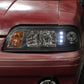 Spyder Ford Mustang 87-93 1PC LED (Replaceable LEDs)Crystal Headlights Black HD-YD-FM87-1PC-LED-BK 5012531