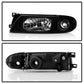 Spyder Nissan Altima 93-97 Crystal Headlights Black HD-YD-NA93-BK 5012630