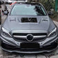 2015-2020 Mercedes Benz W205 Transparent Vented Car Hood Iron