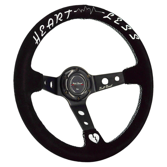 Universal Heartless 350mm 3"Deep Dish 6-Bolt Steering Wheel | 150 Entries