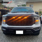 2021-2023 Ford F-150 Grill R Style Front Mesh Car Grille w/ LED ABS