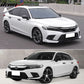 2022-2025 Honda Civic Sedan Hatchback Gloss Black Grille Trim ABS