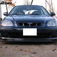 1996-1998 Honda Civic Mug Style White Front Bumper Mesh Grille ABS