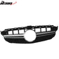 2015-2018 Benz W205 C-Class Vertical AMG Style Silver Front Grille