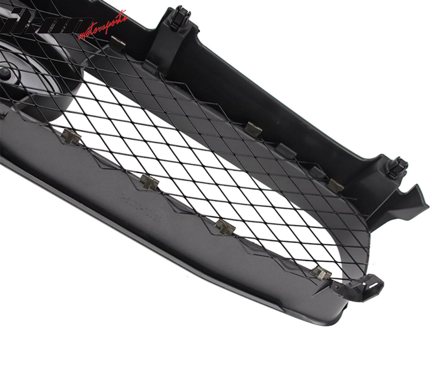 2004-2005 Subaru Impreza STI Style Front Bumper Grille Gloss Black ABS