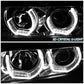 96-03 BMW E39 5-Series 3D Crystal Halo Projector LED Headlights
