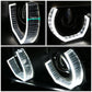 99-01 BMW 3-Series 3D Crystal Halo Projector LED Headlights Black