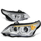 04-07 BMW 5 Series LED Headlights Chrome Housing H1/H7 Bulbs