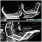 04-07 BMW 5 Series LED Headlights Chrome Housing H1/H7 Bulbs