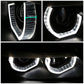 2006-2012 BMW 3-Series 3D Crystal Halo Projector LED Headlights Black