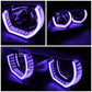 06-08 BMW 3-Series Crystal Halo Projector LED Headlights Black