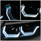 06-12 BMW 3-Series E90 3D Crystal Halo Projector LED Headlights