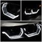 06-12 BMW 3-Series E90 3D Crystal Halo Projector Headlights