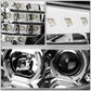 06-12 BMW 3-Series E90 3D Crystal Halo Projector LED Headlights Chrome