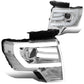 2009-2014 Ford F-150 3D LED Projector Headlights Chrome Housing
