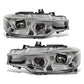 2012-2015 BMW 3-Series 3D LED Swoosh Projector Switchback Headlights