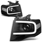 2007-2014 Ford Expedition 3D LED DRL Projector Headlights Black