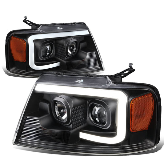 04-08 Ford F-150 / 06-08 Lincoln Mark LT 3D LED C-Bar Headlights