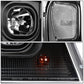 2004-2008 Ford F-150 3D LED C-Bar Headlights Black Housing Clear Corner