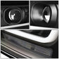 15-18 Chevrolet Suburban/Tahoe 3D LED Projector Headlights Black/Amber