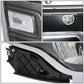 2013-2019 Ford Flex Black Housing Clear Corner Headlights