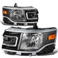 2013-2019 Ford Flex Black Housing Halogen Headlights