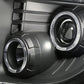 2009-2014 Ford F-150 LED Halo Projector Headlights - Black Housing