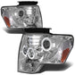 09-14 Ford F-150 LED Halo Projector Headlights Chrome Housing