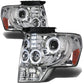 09-14 Ford F-150 LED Halo Projector Headlights Chrome Housing