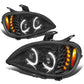 04-17 Freightliner Columbia LED Projector Headlights - Black Housing