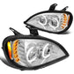04-17 Freightliner Columbia LED Projector Headlights - Chrome