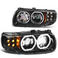 2008-2021 Peterbilt 388/389/567 Black Headlights