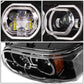 2008-2021 Peterbilt 388/389/567 Black Headlights