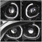 04-12 Freightliner M2 Projector LED DRL Headlights - Black Housing
