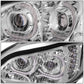 03-19 Freightliner M2 Projector LED DRL Chrome Headlights