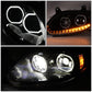 2017-2021 International Harvester LT625 Black Headlights