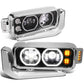 81-88 Peterbilt 359 / 87-07 379 / 08-21 389 LED Headlights - Black