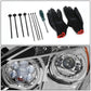 18-20 Freightliner Cascadia Halo LED DRL Headlights - Black Housing