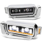 81-88 Peterbilt 359 / 87-07 379 / 08-21 389 Black Headlights