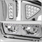 Chrome Headlights for 81-88 Peterbilt 359 / 87-07 379 / 08-21 389