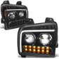 2019-2022 Kenworth W990 Black Headlights