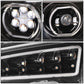 2019-2022 Kenworth T880 Black Headlights