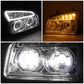 2019-2022 Kenworth T880 Chrome Headlights