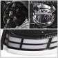 2003-2017 Volvo VN VNL VNM VNX LED Switchback Headlights Black