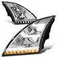 18-21 Volvo VNL/VNR Sequential LED Headlights Chrome